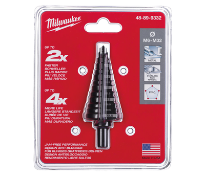 Ступенчатое сверло Milwaukee M6-M32 48899332