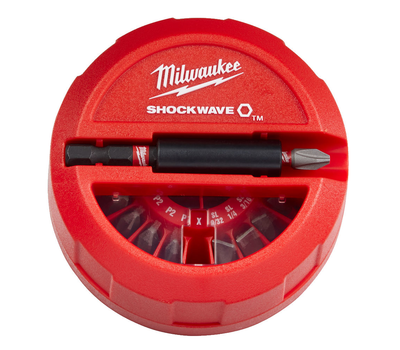 Набор бит Shockwave 15 предметов Milwaukee 4932430904