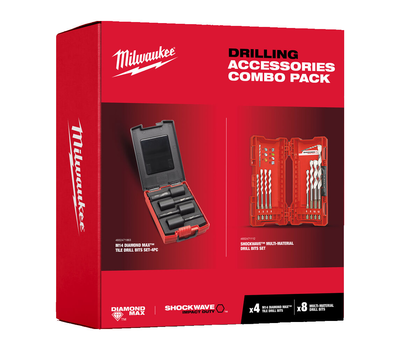 Набор сверл по мультиматериалам и набор алмазных корончатых сверл Milwaukee 4932479958