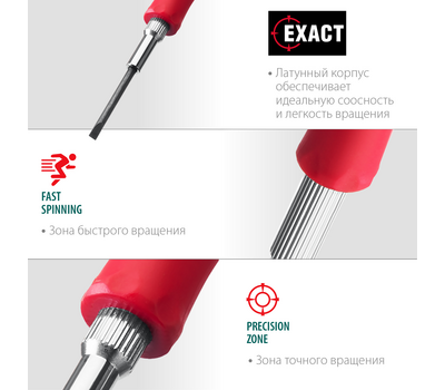Набор часовых отверток для точных работ Kraftool Precision 6 предметов 25679