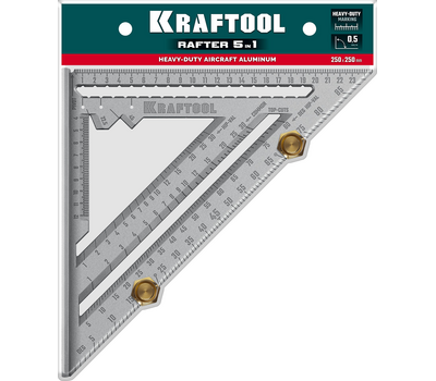 Высокоточный кровельный угольник Kraftool 250 мм 5-в-1 3441-25