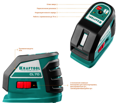 Лазерный нивелир Kraftool CL-70 34660