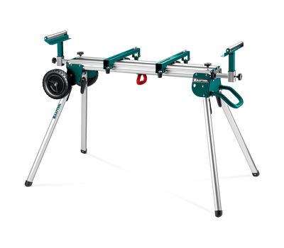 Алюминиевый стол для торцовочных пил с ручкой и колесами Kraftool MSA-1200U 38782-2