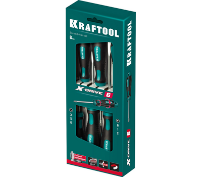Набор отверток 6 шт Kraftool Х-Drive-6 250081-H6