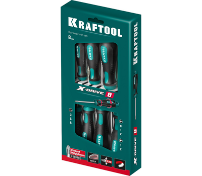 Набор отверток 8 шт Kraftool Х-Drive-8 250081-H8